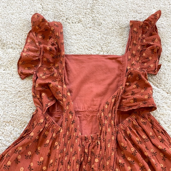 Madewell Ruffle-Strap Tiered Midi Dress Size Medium - Picture 7 of 14